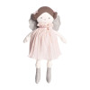 Látková bábika Fairy - Angelina (ružové šaty a strieborné krídla)